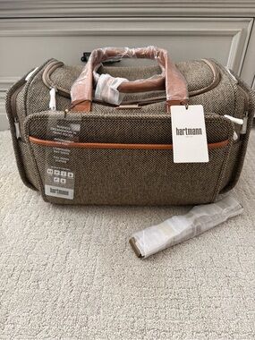 Hartmann Tweed Legend Travel Duffel Bag NWT Natural